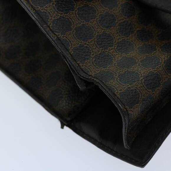 CELINE Macadam Canvas Hand Bag Pvc Black - Picture 7 of 13